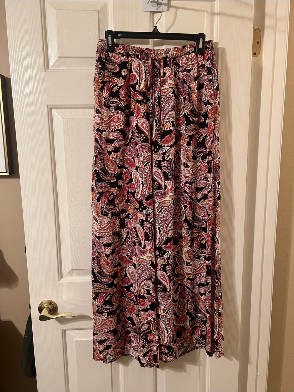 NWOT Rachel Zoe Womens Rayon Paisley Wide-Leg Pants in Multi-Color Size Small